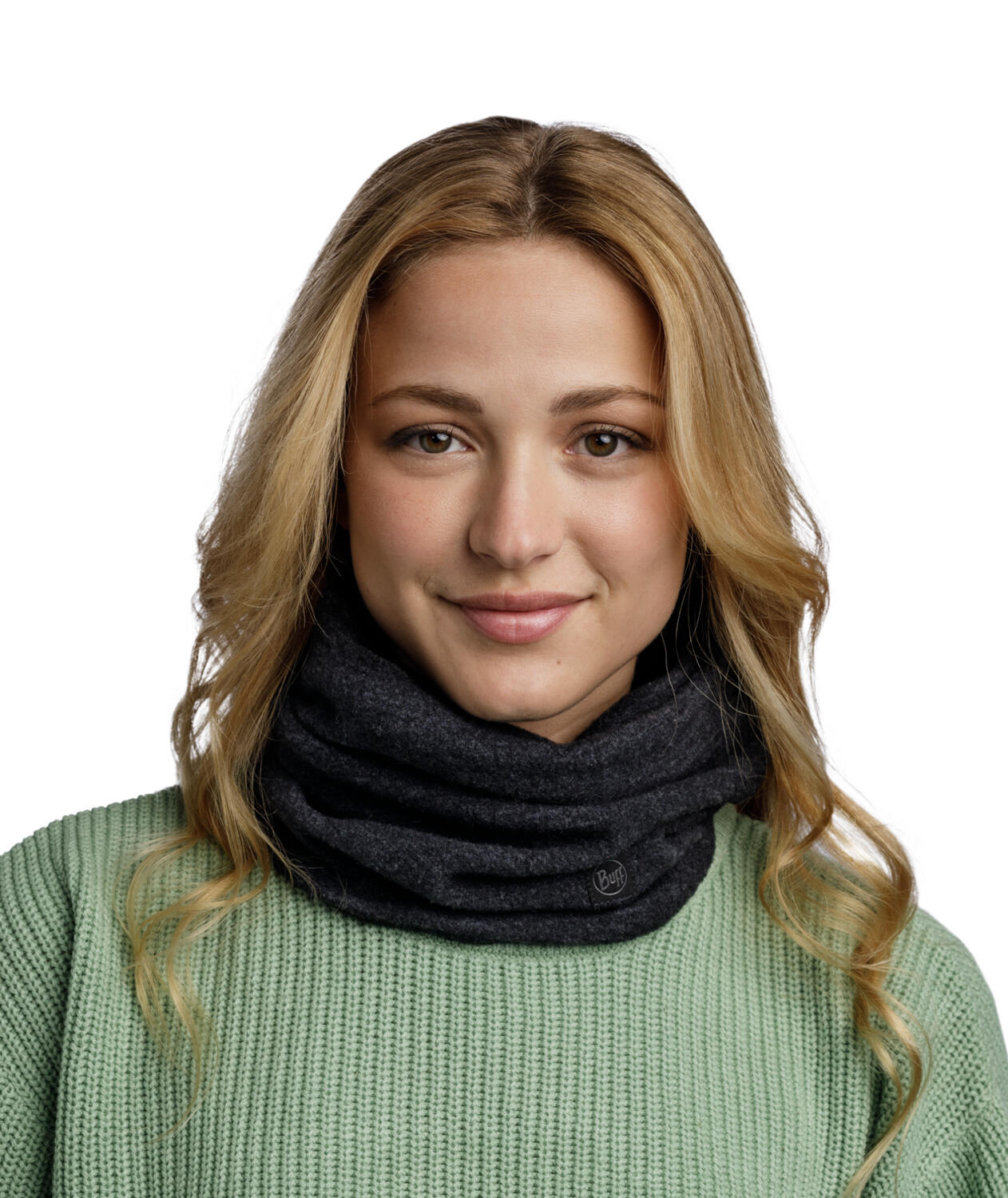 Chusta wielofunkcyjna Merino Fleece - Solid Black 4/7