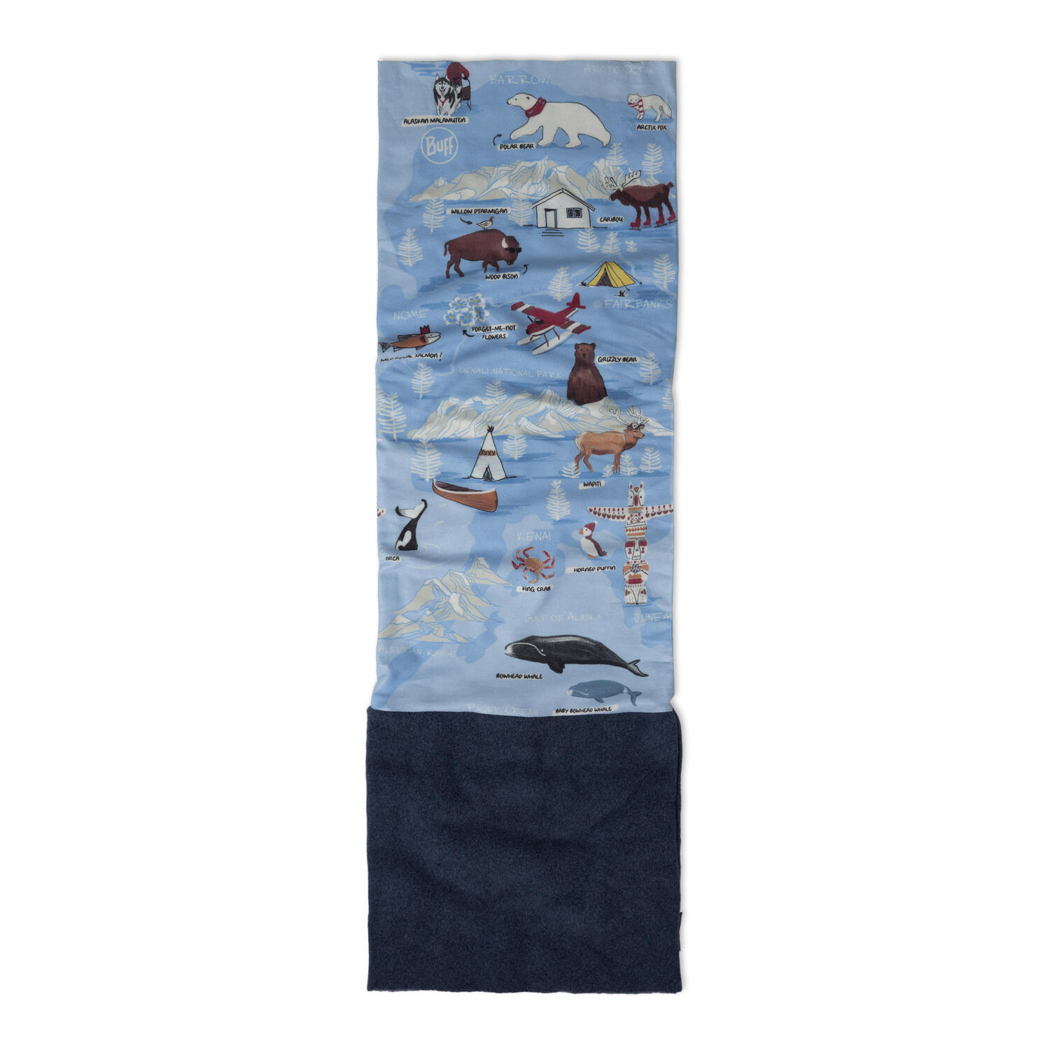Braga de cuello Polar Unisex Buff Azul 1/5