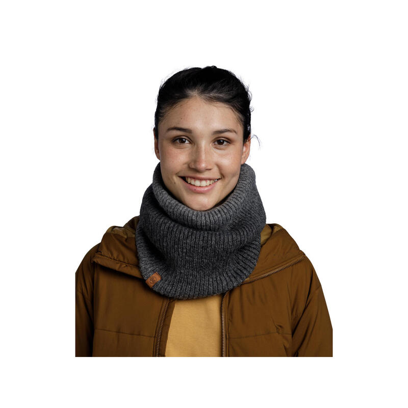 Komin na szyję Buff Knitted Fleece Neckwarmer Marin - graphite