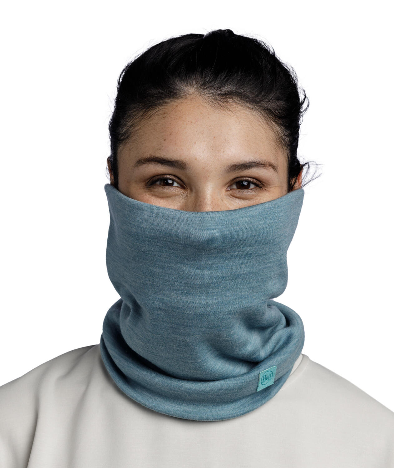 Braga de cuello Merino Heavyweight Unisex Buff Azul 5/7