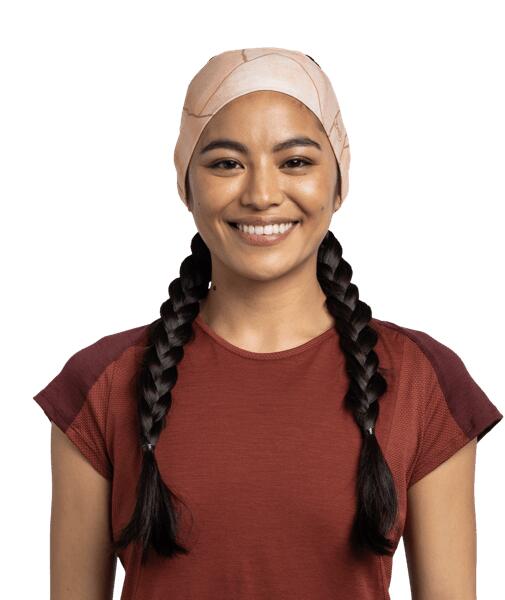 Opaska BUFF COOLNET UV® WIDE HEADBAND MOUTAH APRICOT 5/6