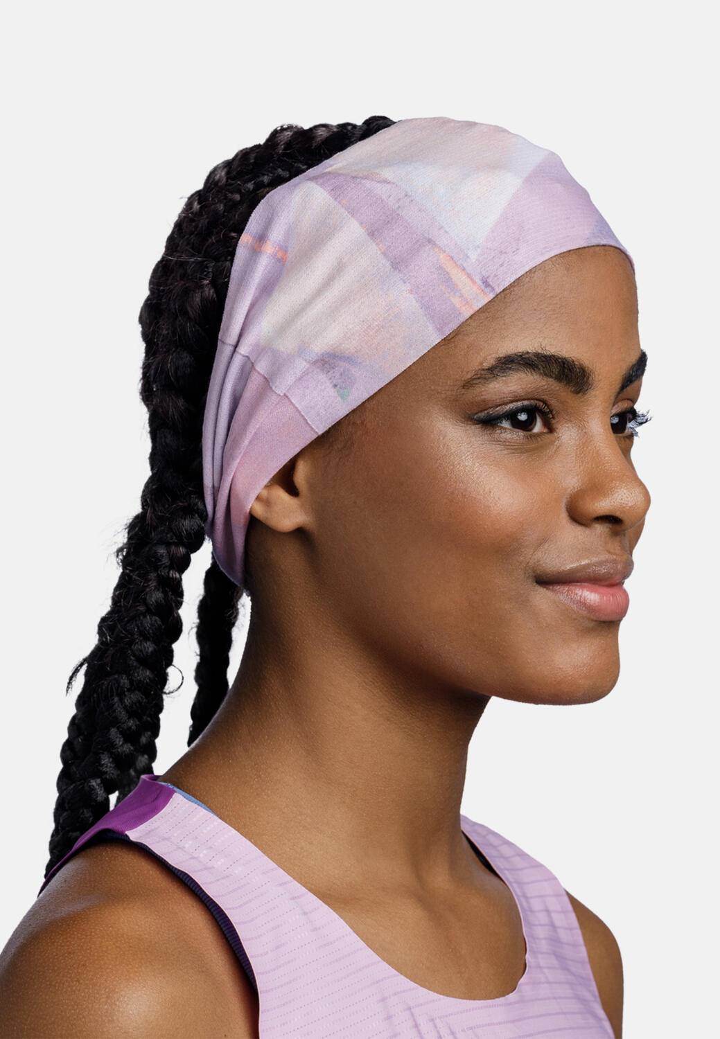 Bandeau Buff Coolnet UV Large Rose 5/6