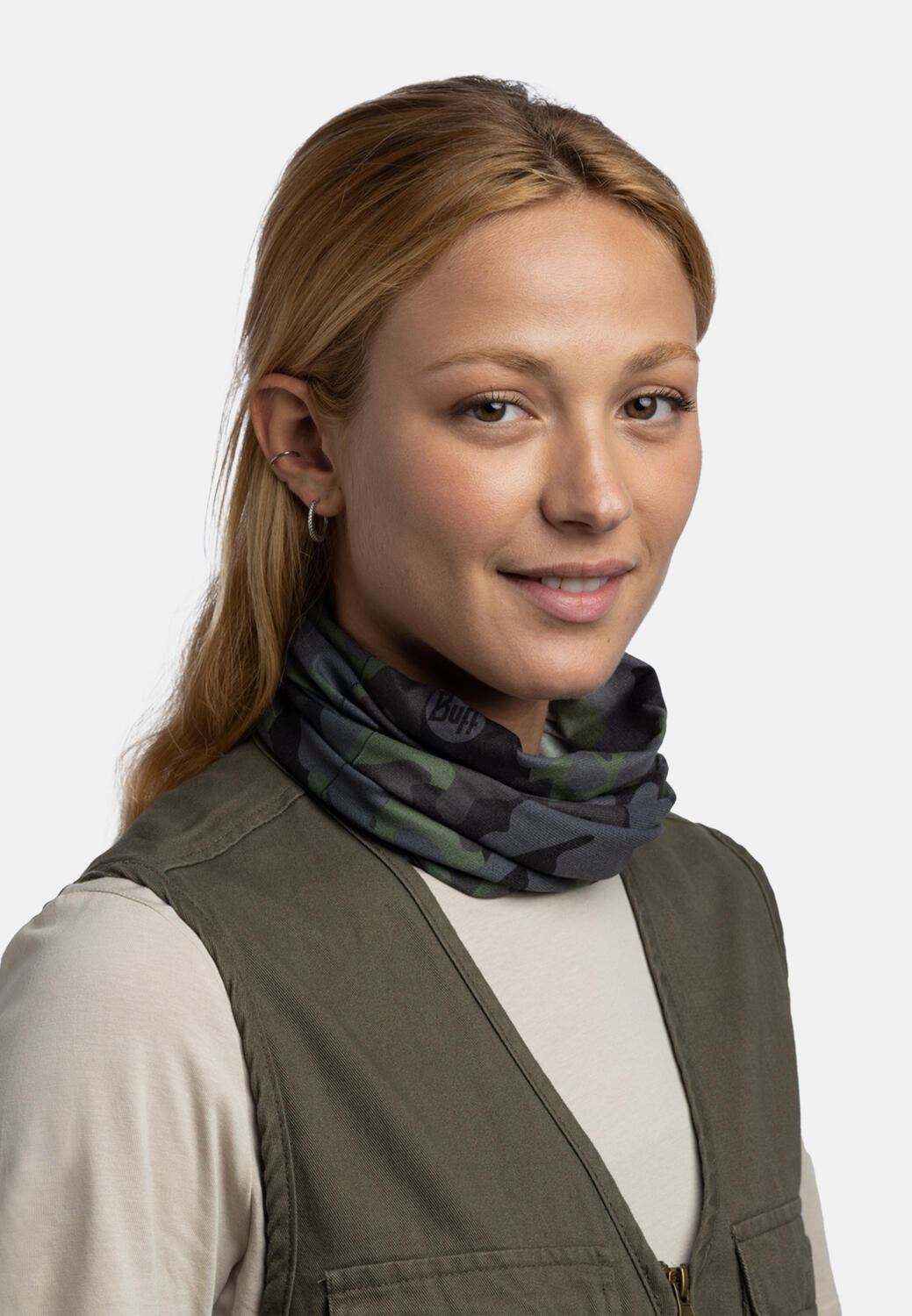 Braga de cuello CoolNet UV® Unisex Buff Gris ÚNICA 6/7
