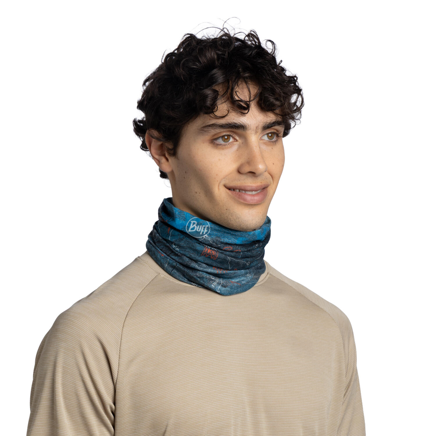 Scaldacollo Multifunzione Buff Coolnet Uv+ Camino De Santiago Blu 2/6