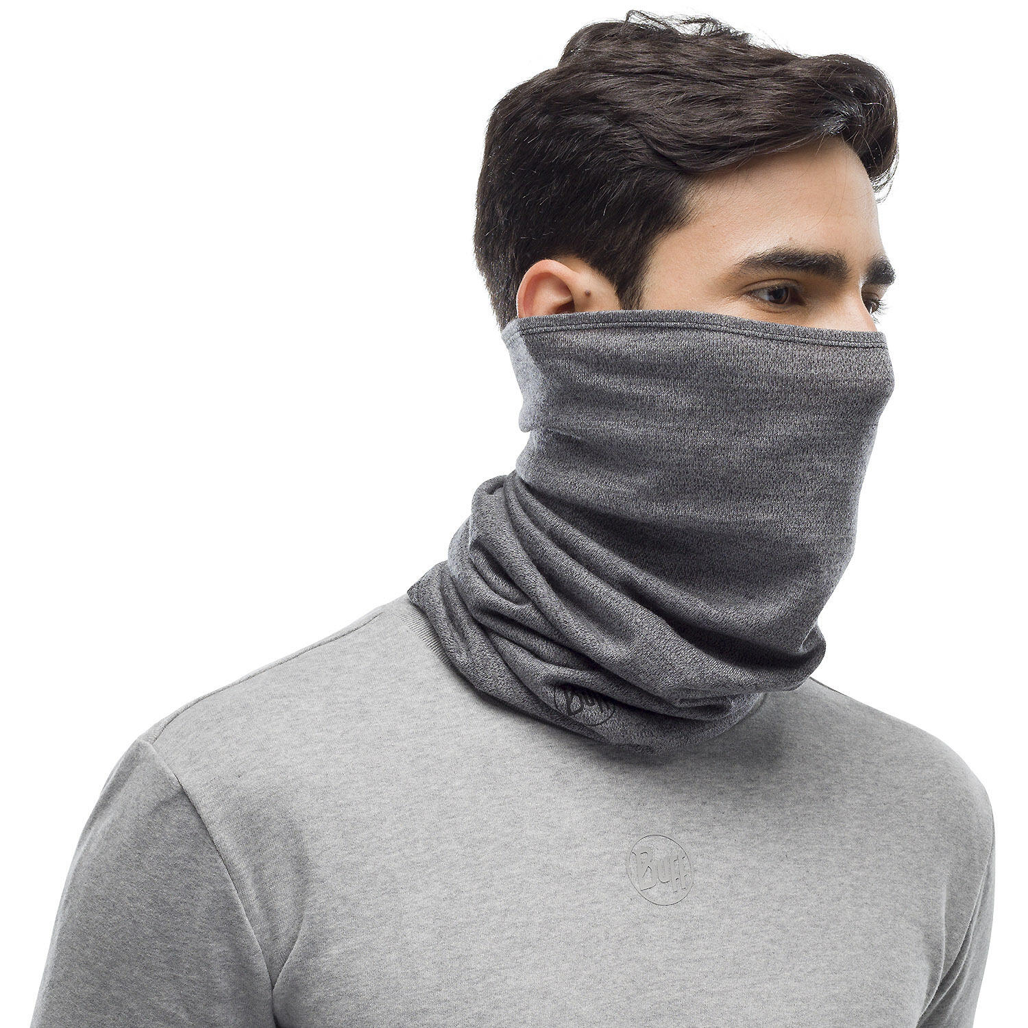Chusta wielofunkcyjna Merino Midweight - Melange Light Grey 3/7