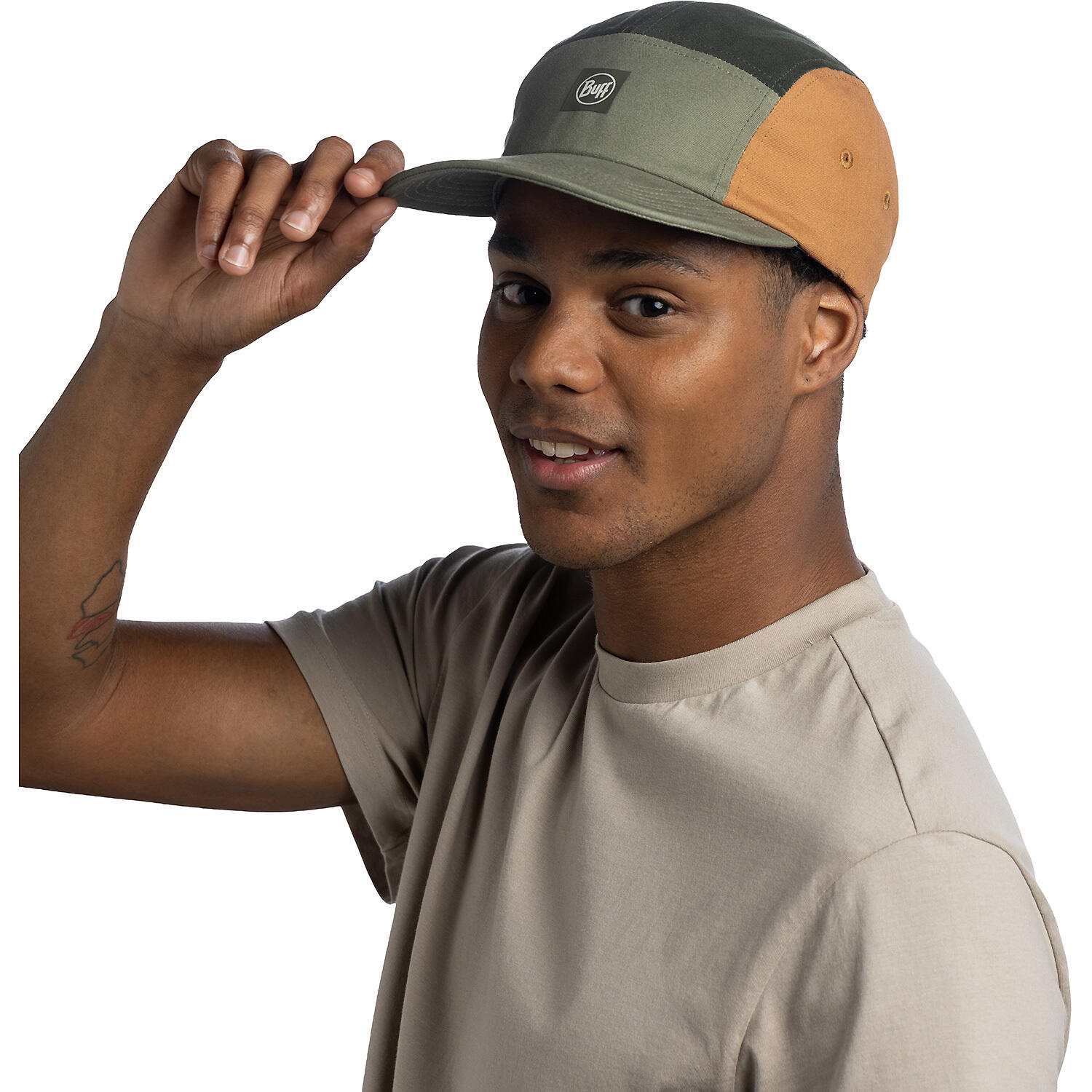Czapka z daszkiem Buff 5 Panel Venture Cap - allvin khaki 3/7