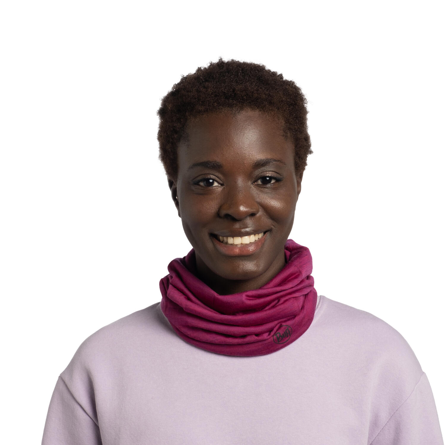 Braga de cuello Merino Lightweight Unisex Buff Morado 5/6