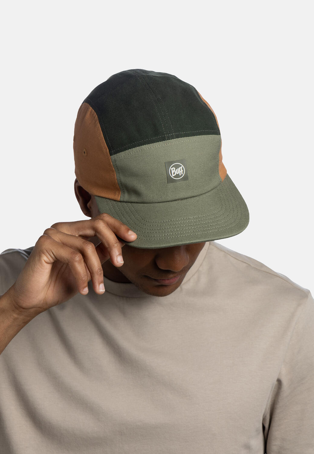 Czapka z daszkiem Buff 5 Panel Venture Cap - allvin khaki 5/7
