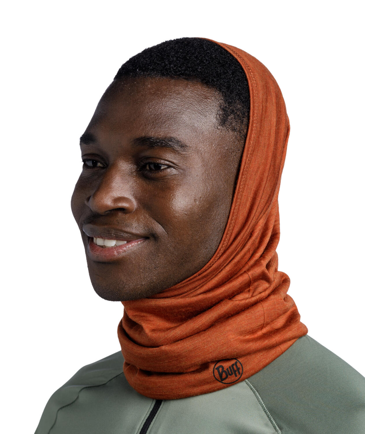 Braga de cuello Merino Lightweight Unisex Buff Marrón 2/7
