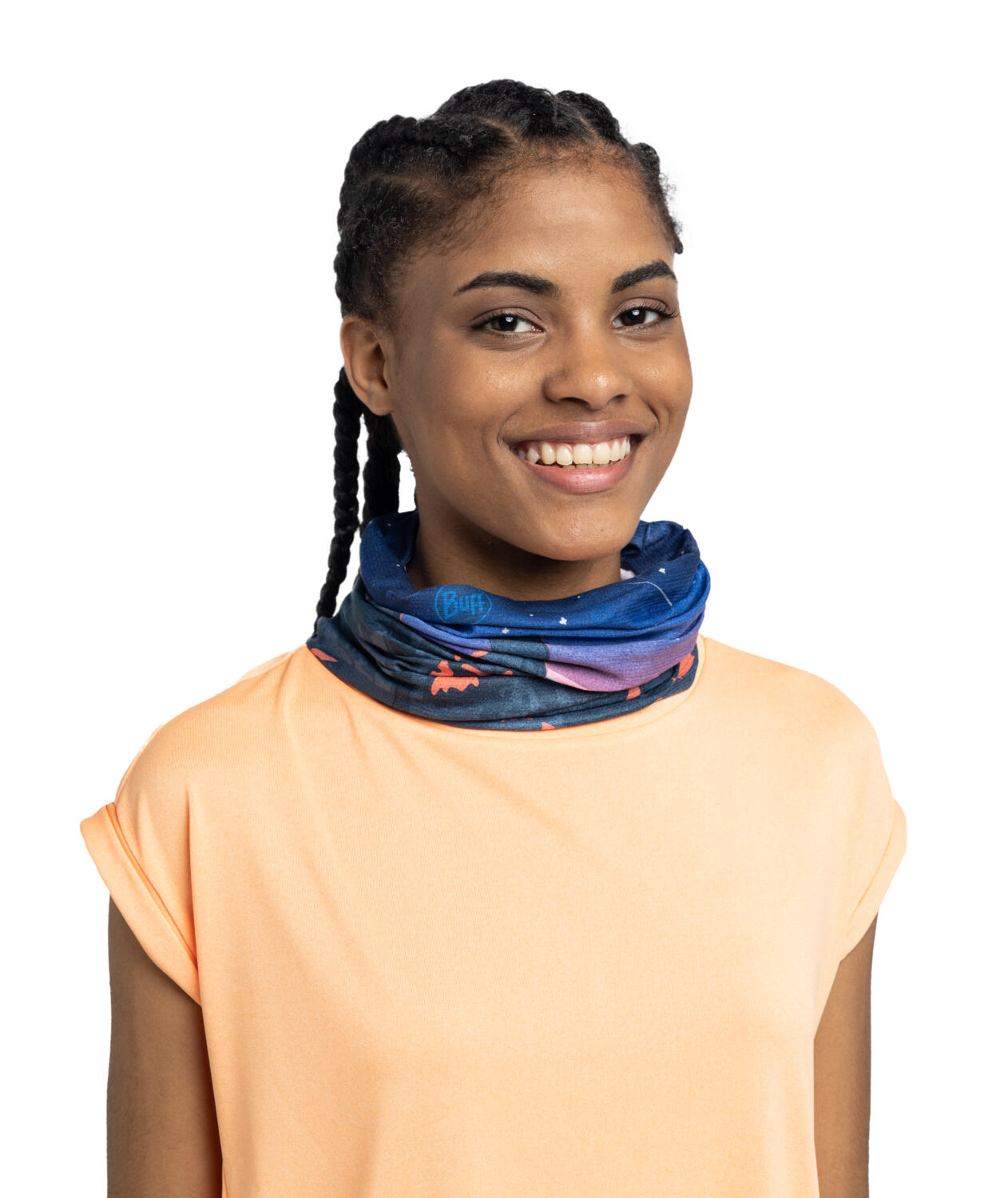 Braga de cuello CoolNet UV® Unisex Buff Azul oscuro 4/7