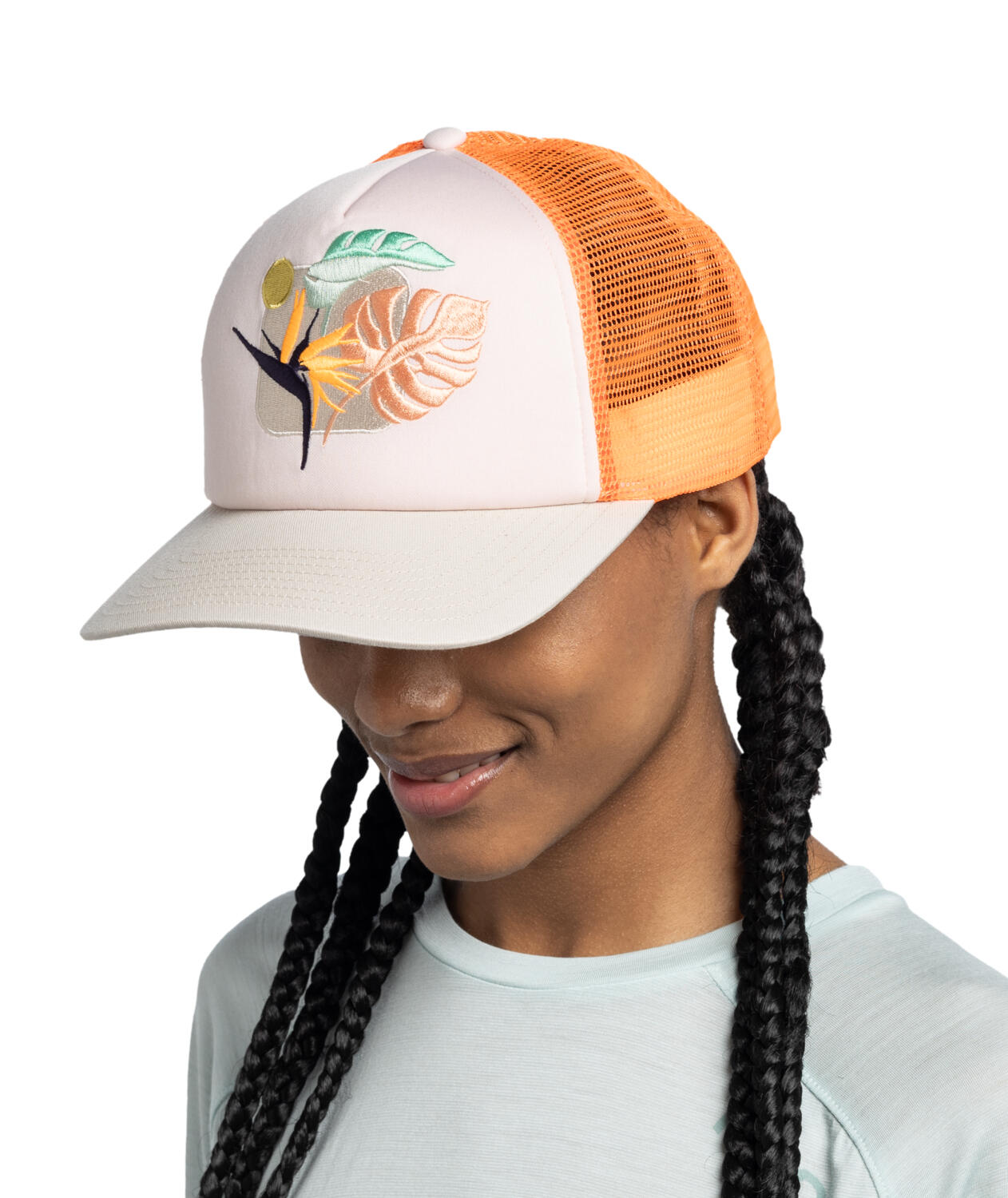 Gorra Trucker Unisex Buff Naranja 2/7
