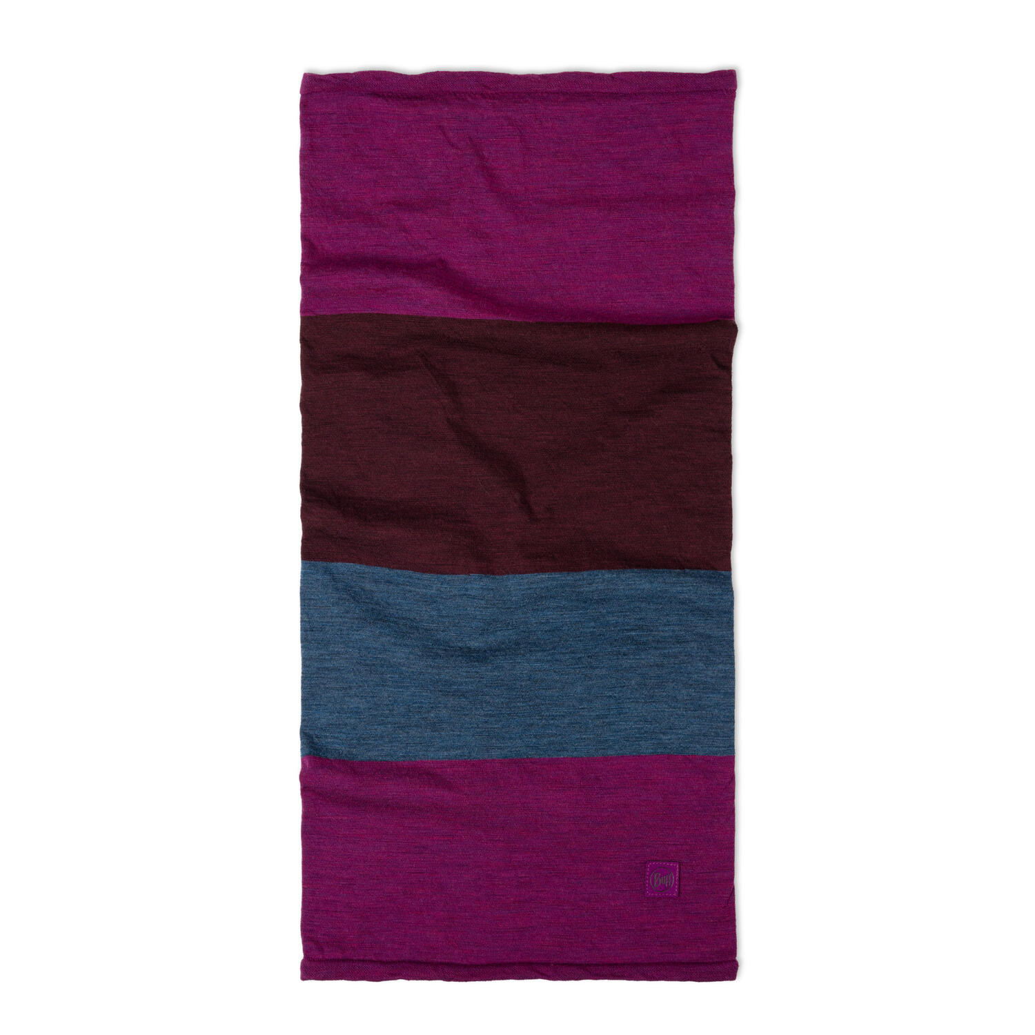 Bandana BUFF MERINO MOVE BLOCK MAGENTA 2/7