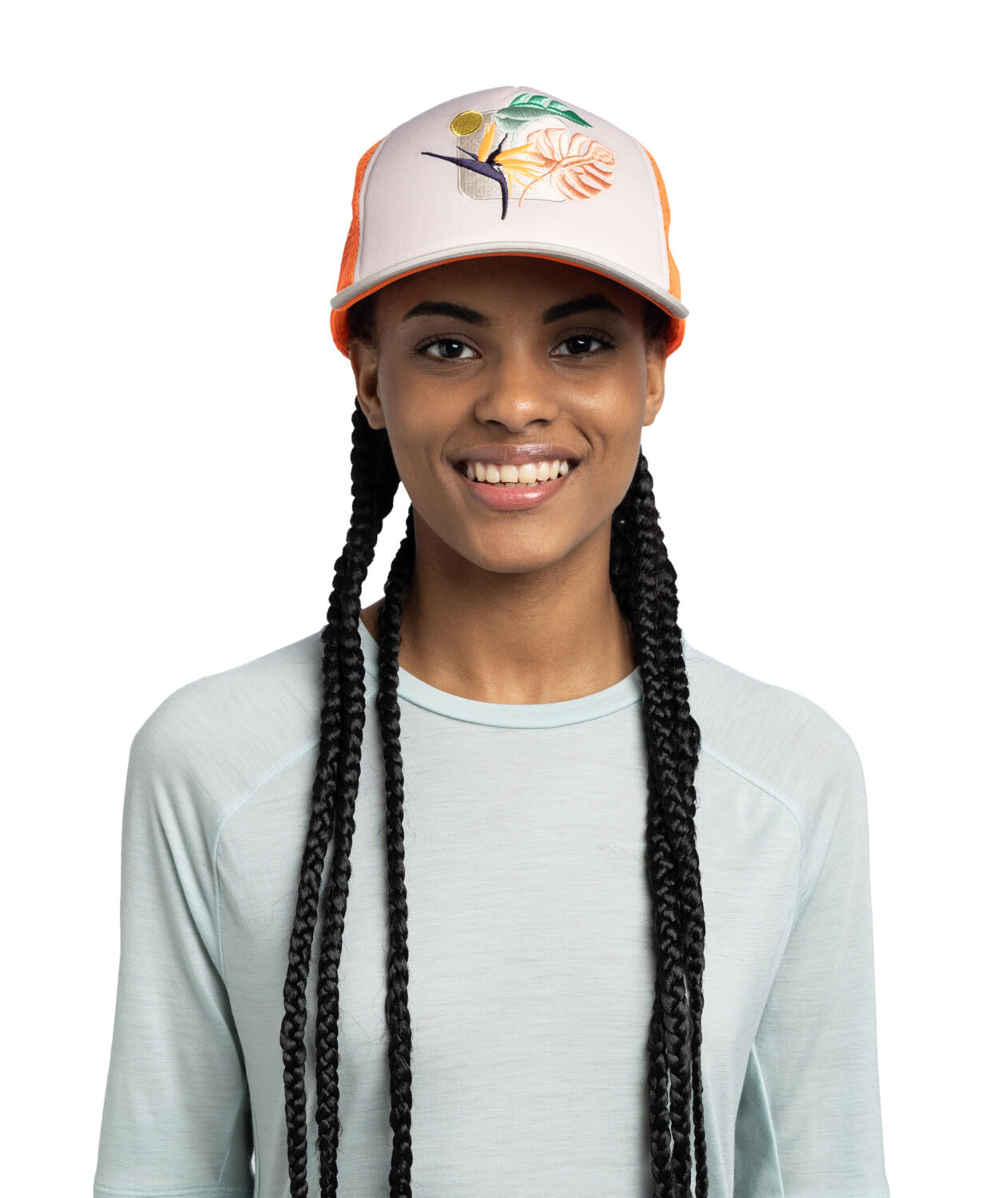 Gorra Trucker Unisex Buff Naranja 4/7