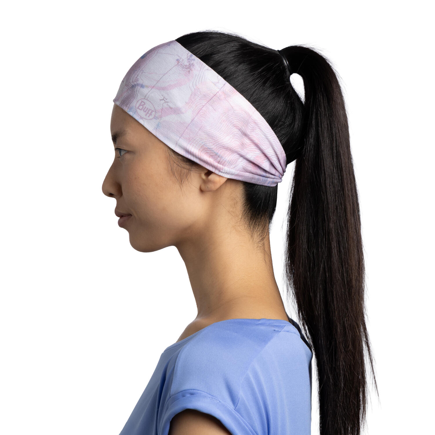 Opaska na głowę damska Buff Coolnet UV Ellipse Headband - orisa pink azalea 2/6