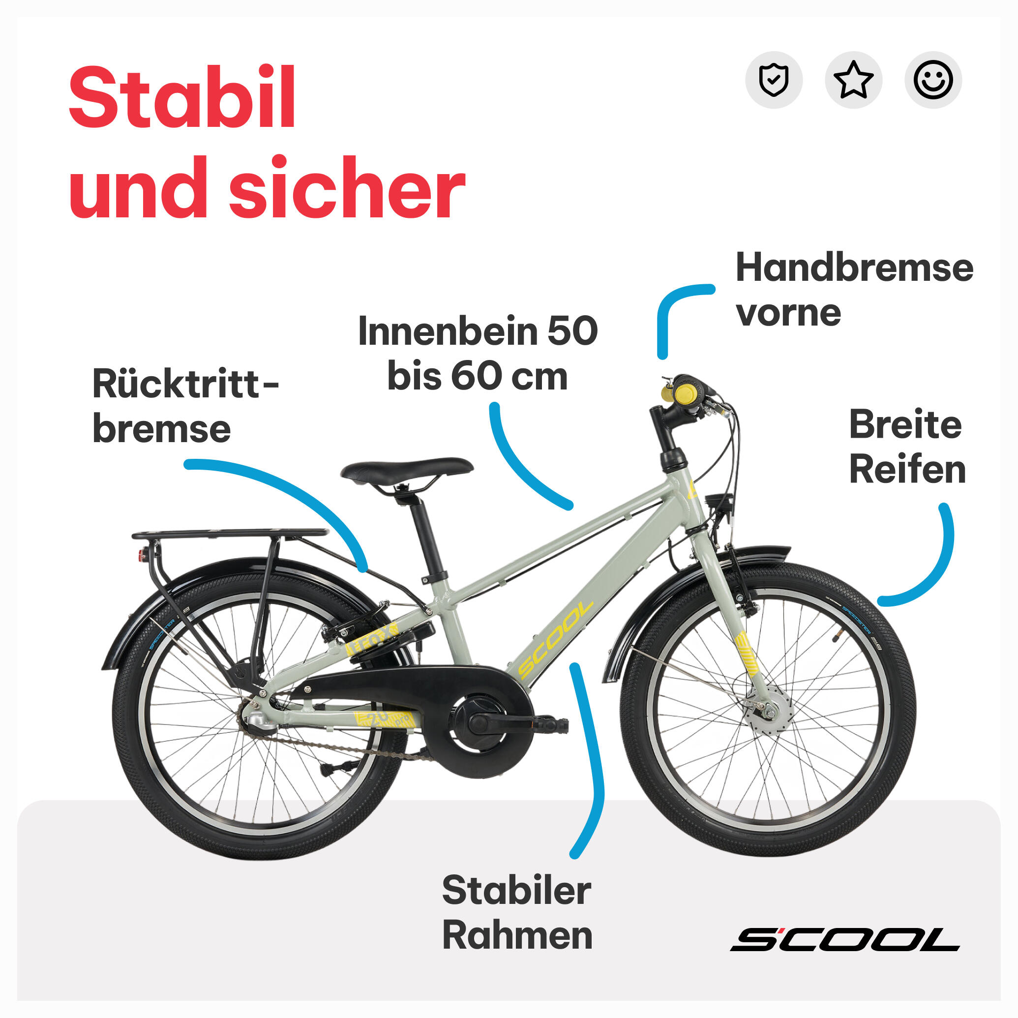 troX pro bicicleta de montanha 20" / 24" / 26" – cubo interno de 3 velocidades – 5/7