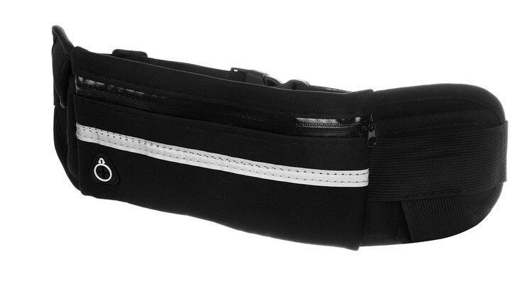 Cinturón Running para Correr Marcha & Ciclismo Reflectante Ajustable Negro 3/7