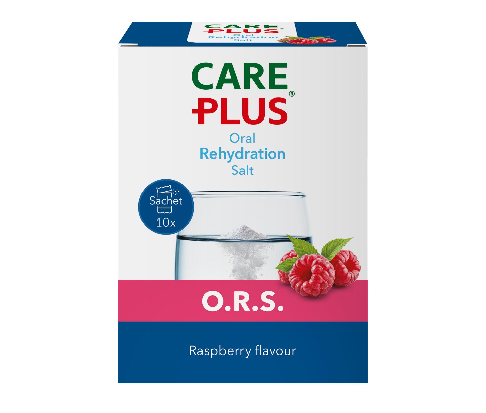 Care Plus O.R.S. - Oral Rehydration Salt - Framboos - 10 stuks 2/2