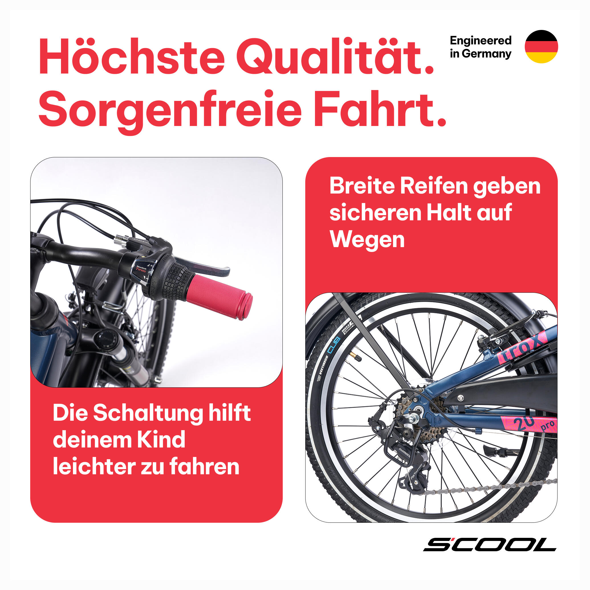 Kinderfiets 20/24/26 inch, 7-speed derailleur, troX Pro, aluminium (PRO) extra l 3/7