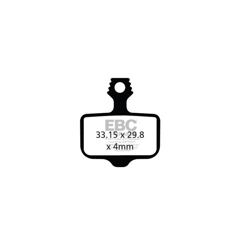 Klocki hamulcowe rowerowe (spiekane) EBC Brakes CFA472HH