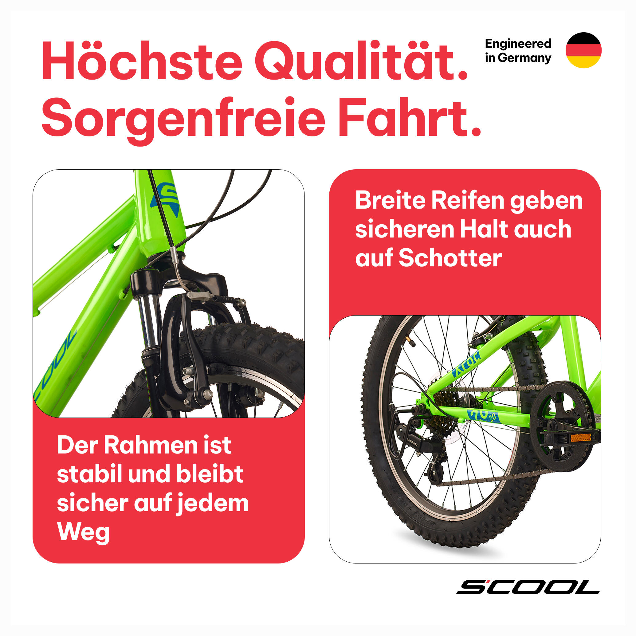 Kinderfiets Unisex S'COOL Xroc K6 6 versnellingen derailleur offroad 3/7