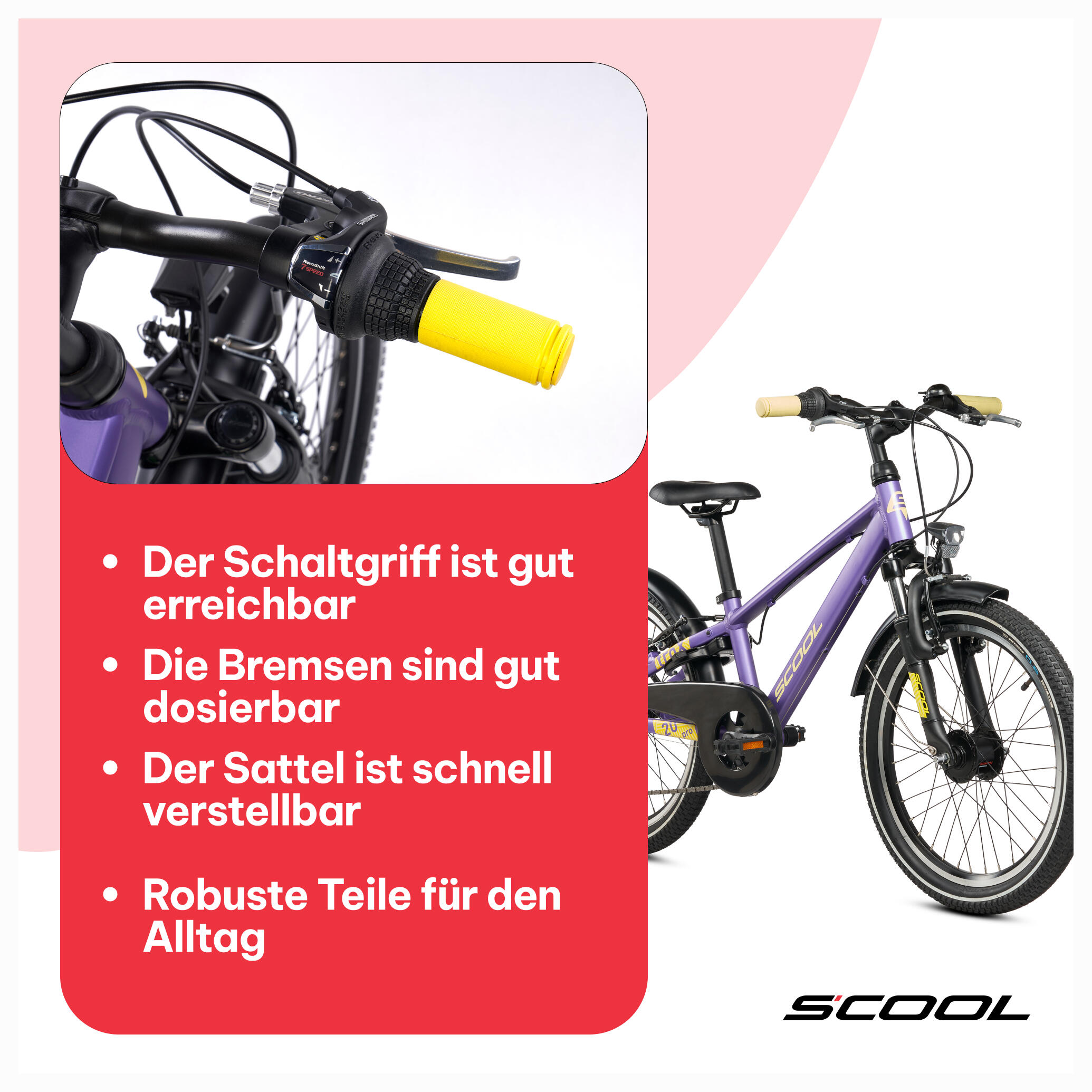 Bicicleta infantil 20/24/26 pulgadas, cambio de 7 velocidades, troX Pro, alumini 7/7