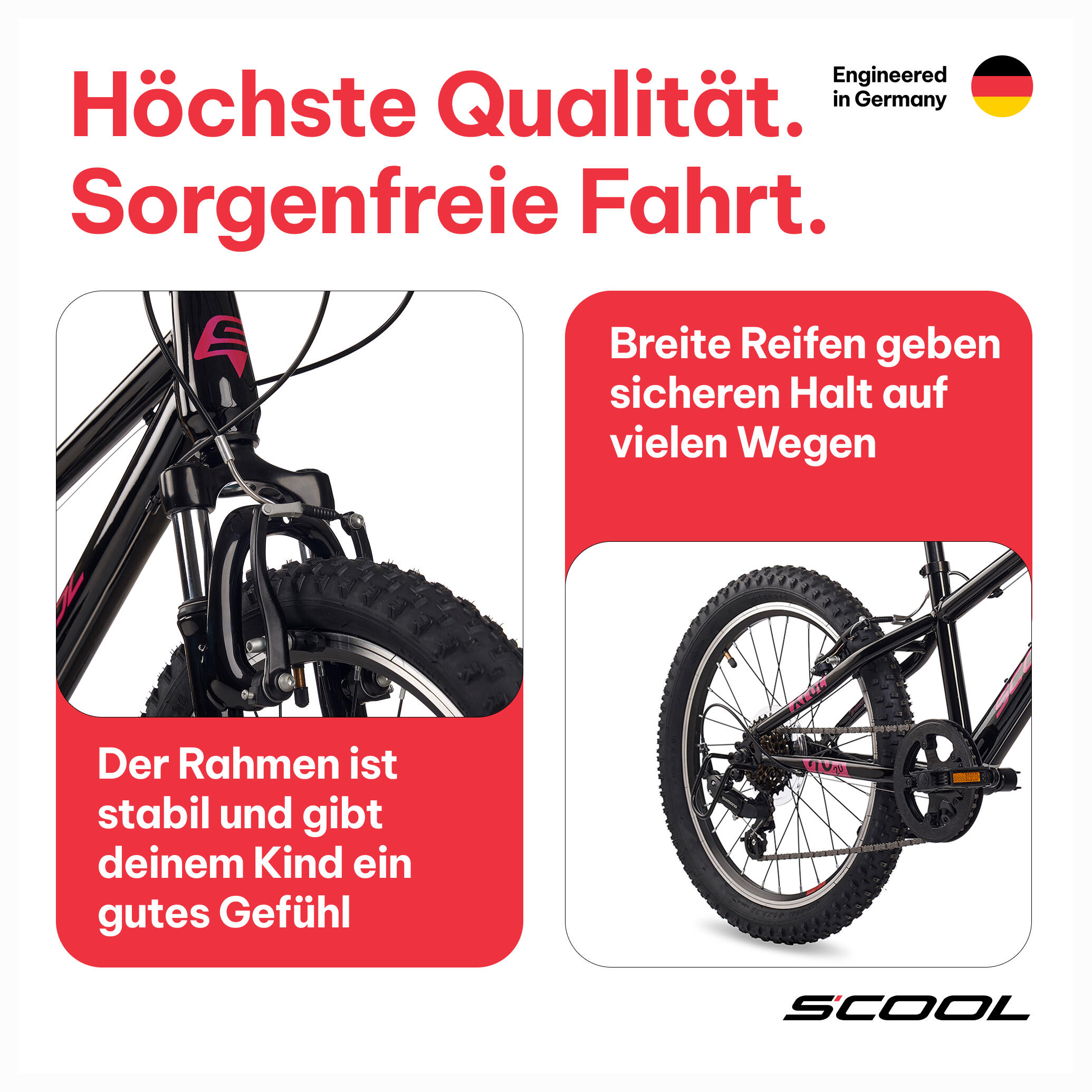 Kinderfiets Unisex S'COOL Xroc K6 6 versnellingen derailleur offroad 3/7