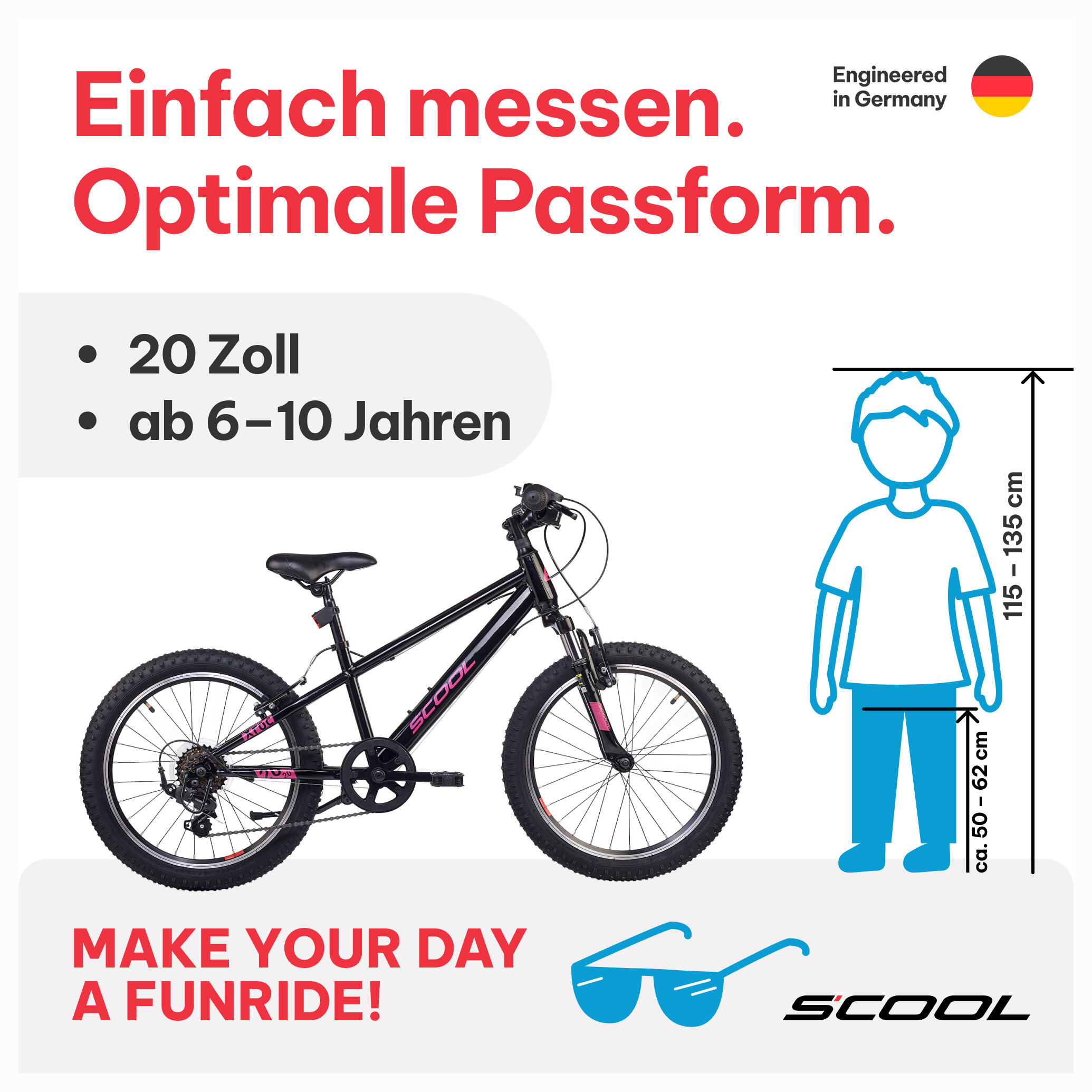 Kinderfiets Unisex S'COOL Xroc K6 6 versnellingen derailleur offroad 2/7