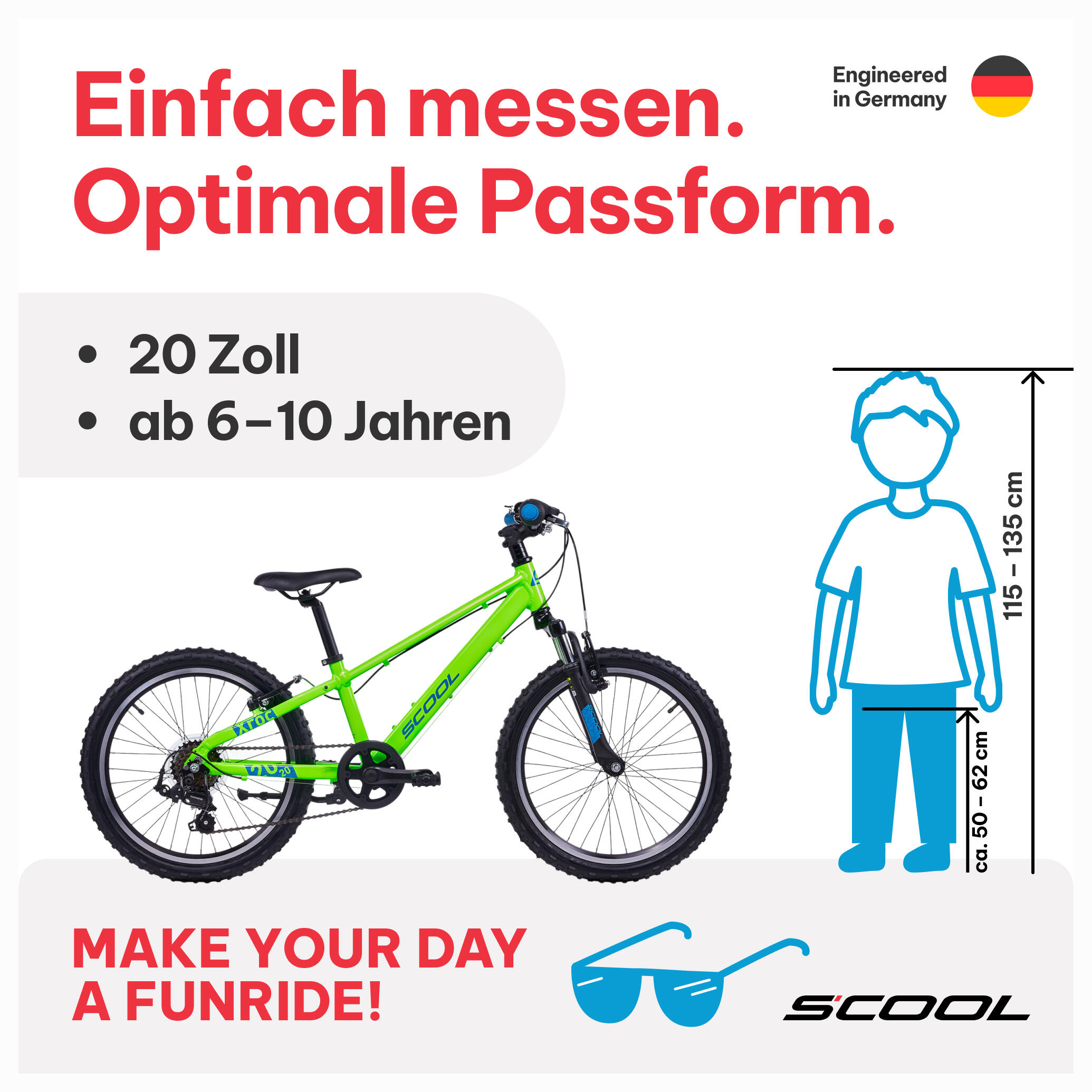 Kinderfiets 20/24/26 inch Xroc Pro 7-speed V-brake vanaf 6 jaar Neon Groen/Oceaa 2/7