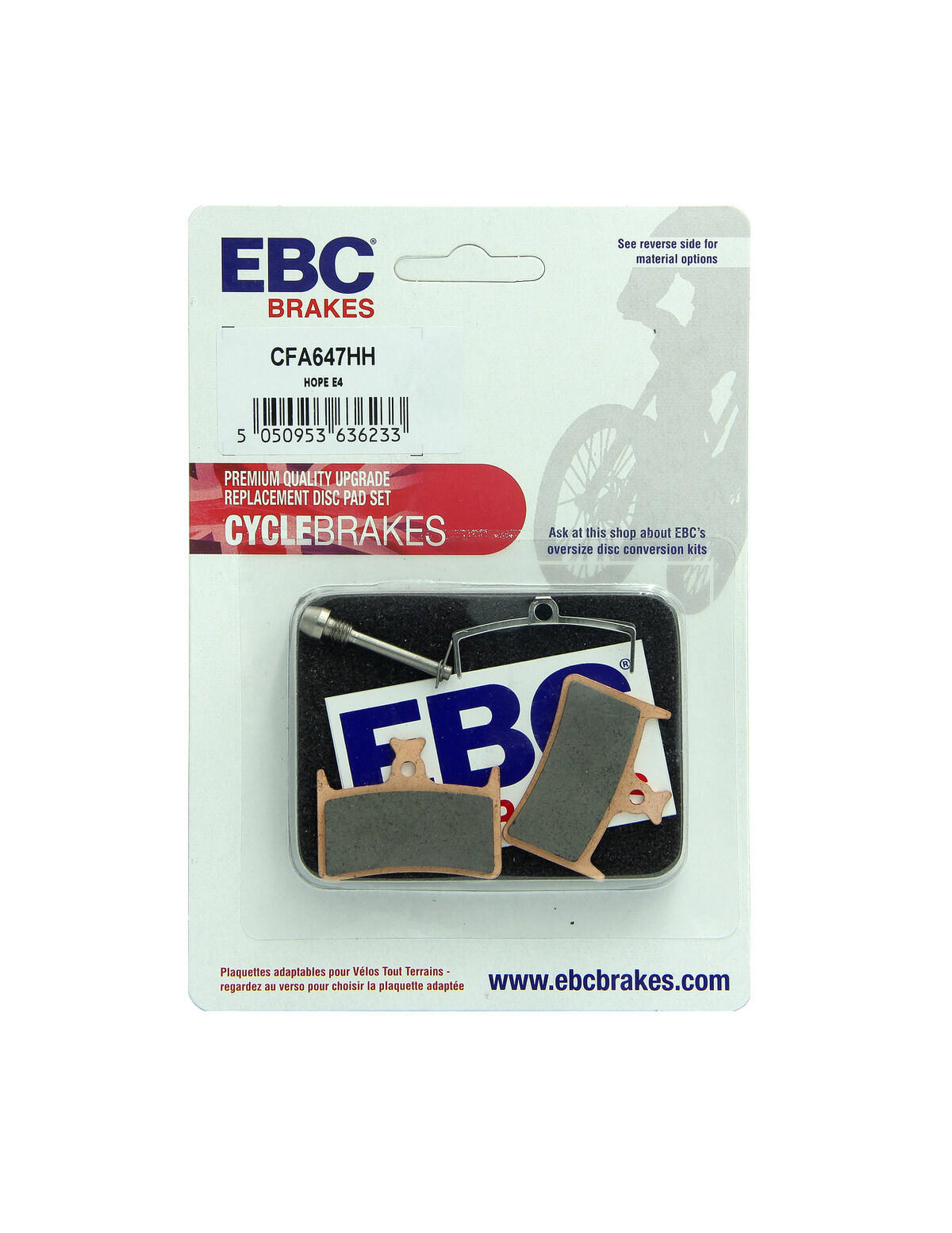 Klocki hamulcowe rowerowe (spiekane) EBC Brakes CFA647HH 2/2