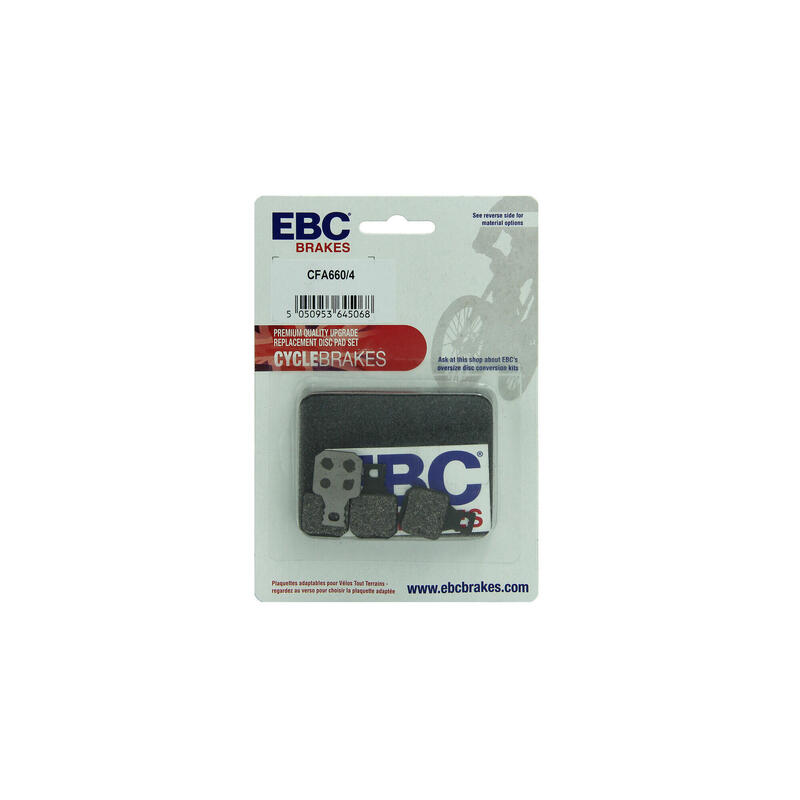 Klocki hamulcowe rowerowe (organiczne) EBC Brakes CFA660/4