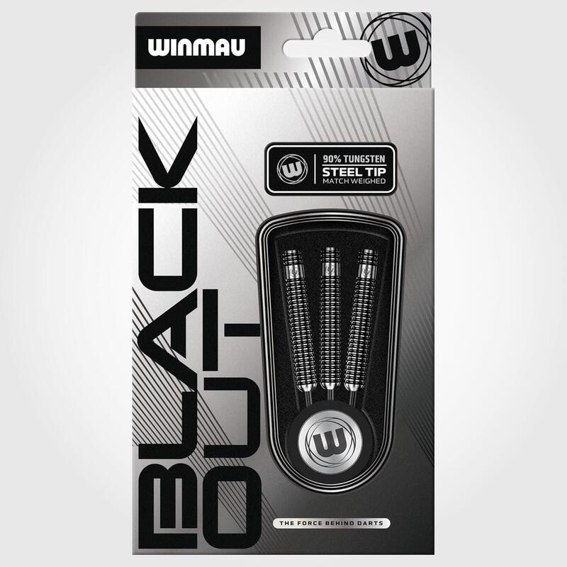 Set darts Winmau steel BLACK OUT 90% wolfram