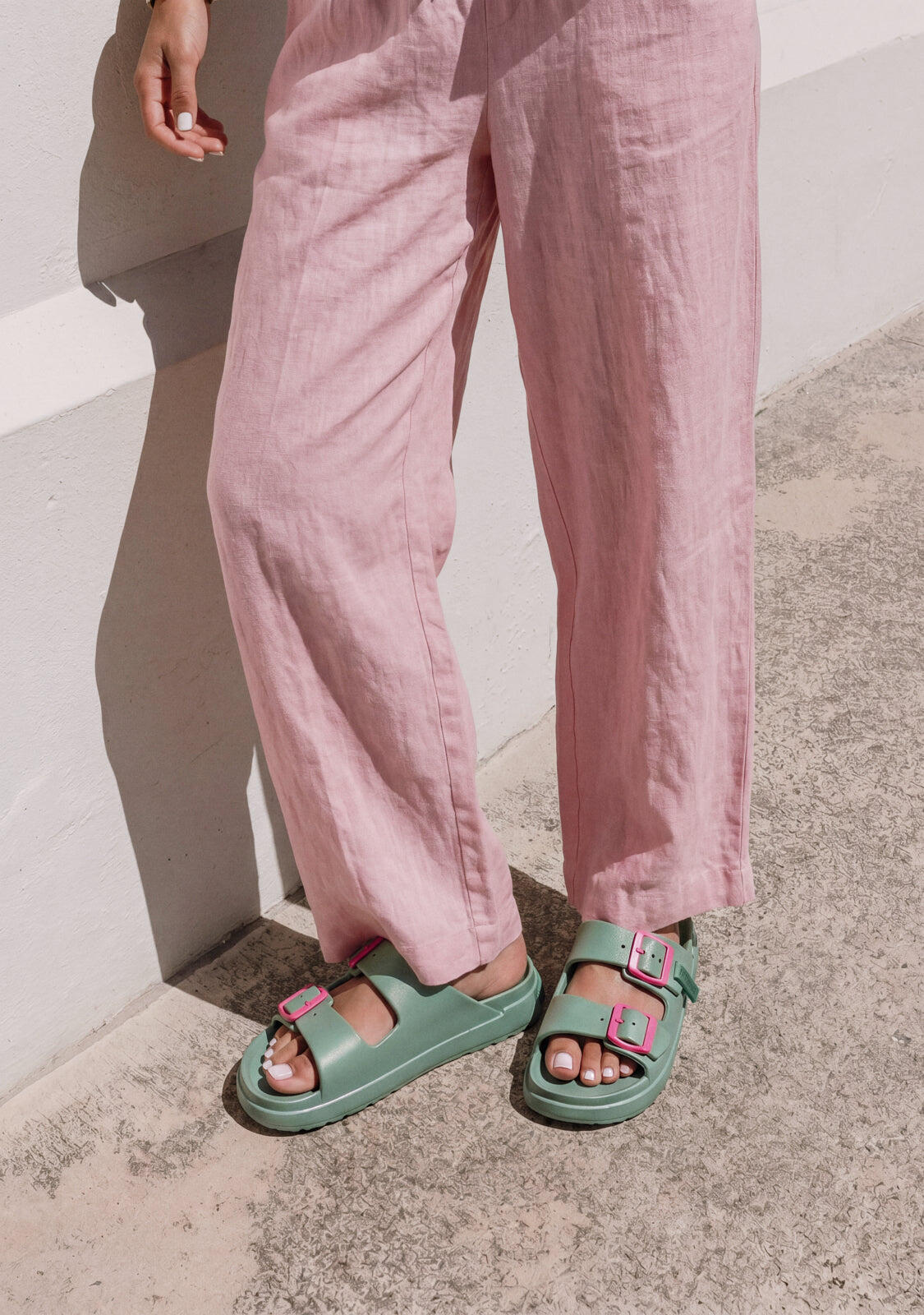 Sandalias D. Franklin Vibe Foam Five Azul Cielo 3/5