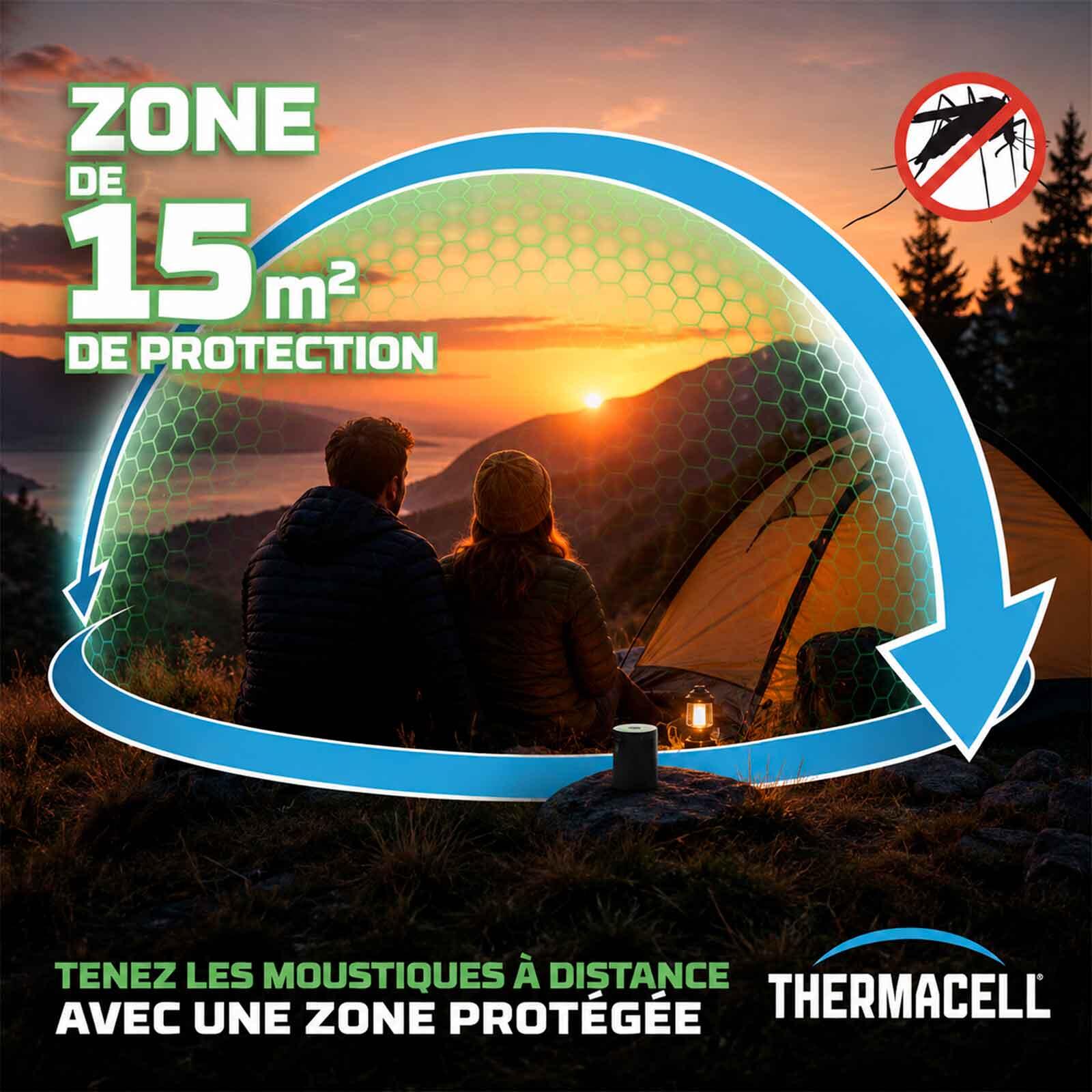 Répulsif antimoustiques Thermacell Backpacker MRP‑BX – Modèle à gaz zone 15 m² 4/7