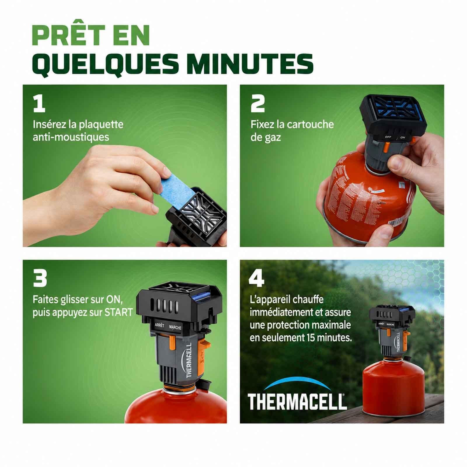 Recharge Thermacell Backpacker – Pack 48 h, 12 plaquettes anti‑moustiques 5/5