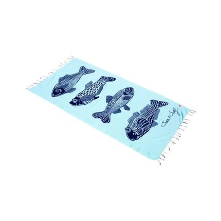 FOUTA IMPRIMÉ - POISSONS