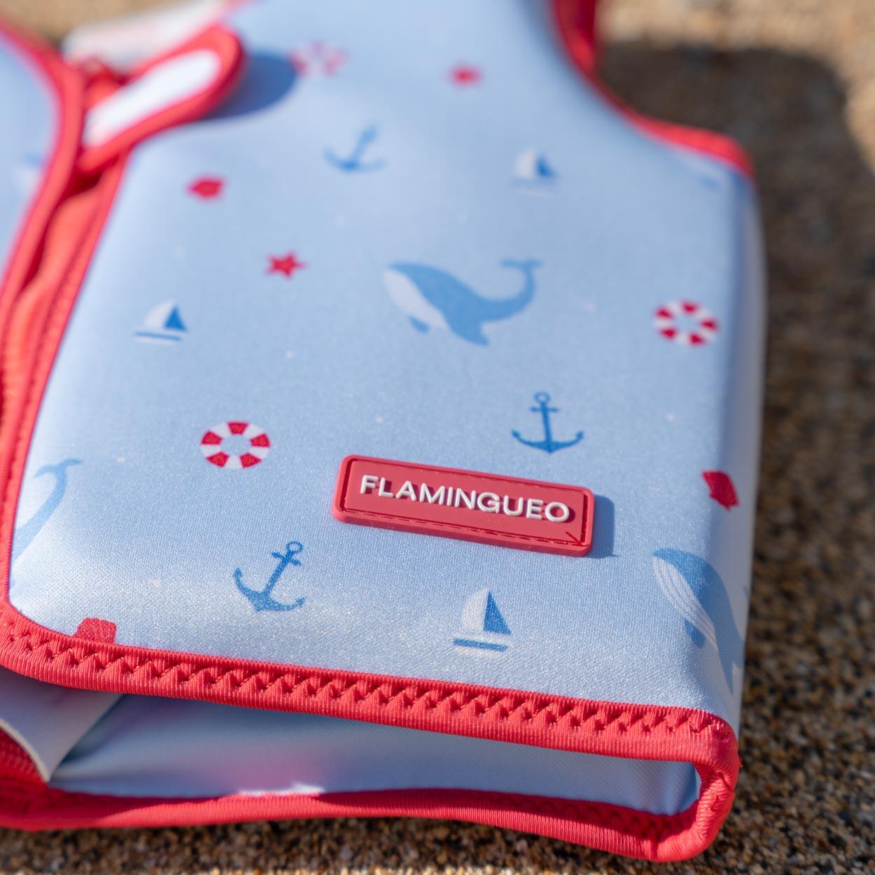 Flamingueo Chaleco Natación Infantil Neopreno 3-6 Años Seguridad Azul 7/7