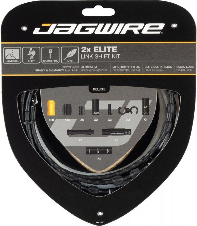 Kit Câbles et Gaines pour Dérailleurs Jagwire 2x Elite Link Shift Kit Noir 1/7