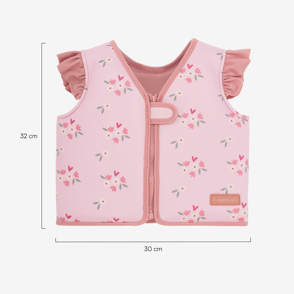 Flamingueo Chaleco Natación Infantil Neopreno 3-6 Años Seguridad Rosa 7/7