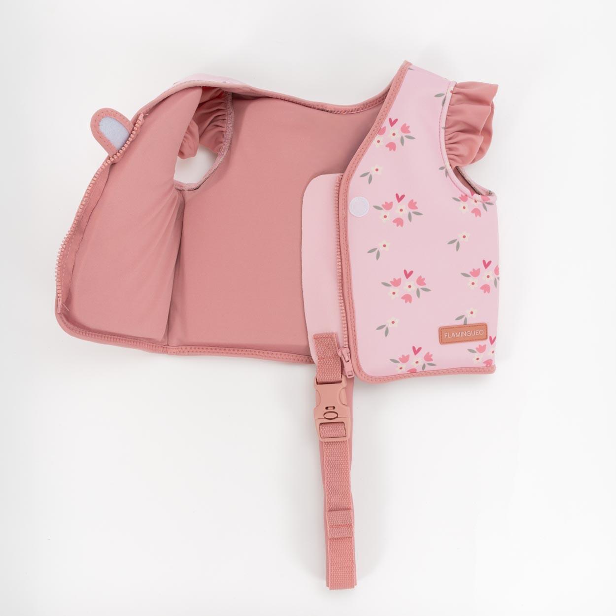 Flamingueo Chaleco Natación Infantil Neopreno 3-6 Años Seguridad Rosa 6/7