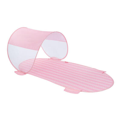 Flamingueo stuoia da spiaggia con tenda multiposizione rosa