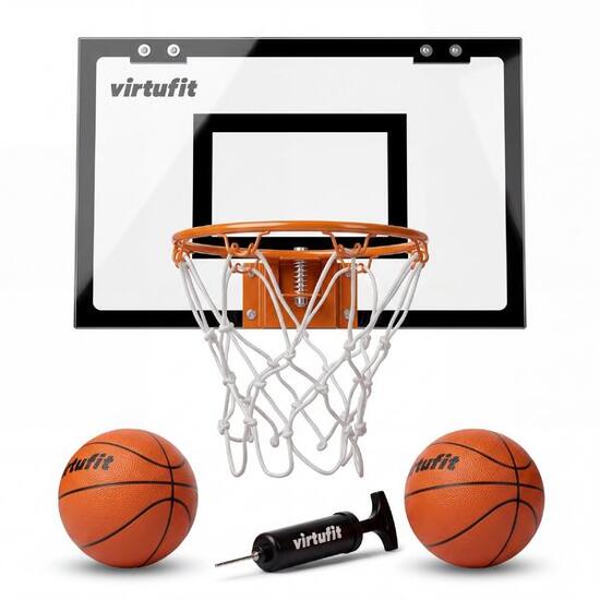Panier de Basketball Mini - Avec 2 balles et pompe - Noir