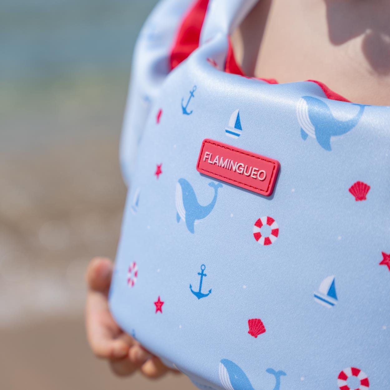 Flamingueo Flotador Infantil Con Mangas 3-6 Años Seguridad Azul 3/7
