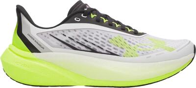 Under armour velociti distance hardloopschoenen voor heren, wit/geel