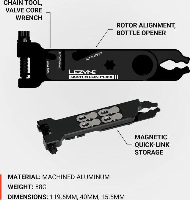 Multi-Outils Lezyne Multi Chain Pliers Noir 5/7
