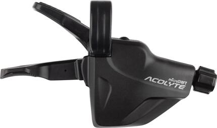 MicroShift Acolyte Quick Trigger Pro rechtsschakelaar 1x8-speed zwart