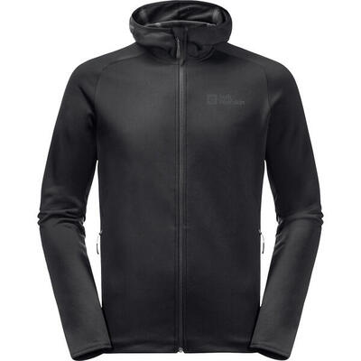 Felpa in pile da uomo Jack Wolfskin Baiselberg con cappuccio e zip completa