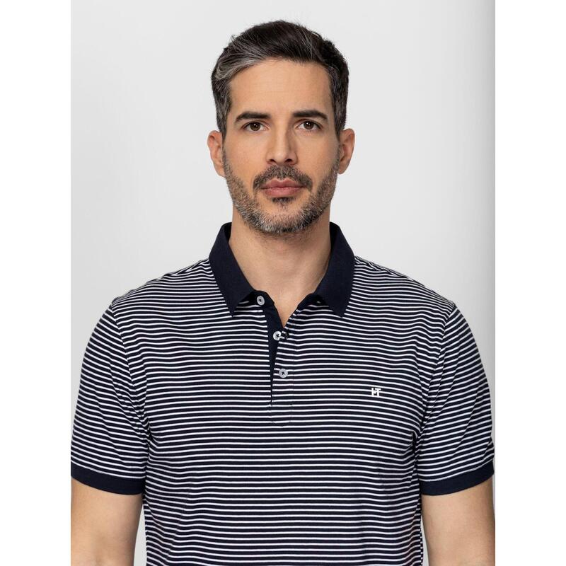 Tricou cu mânecă scurtă, cu guler, pentru bărbați DERS