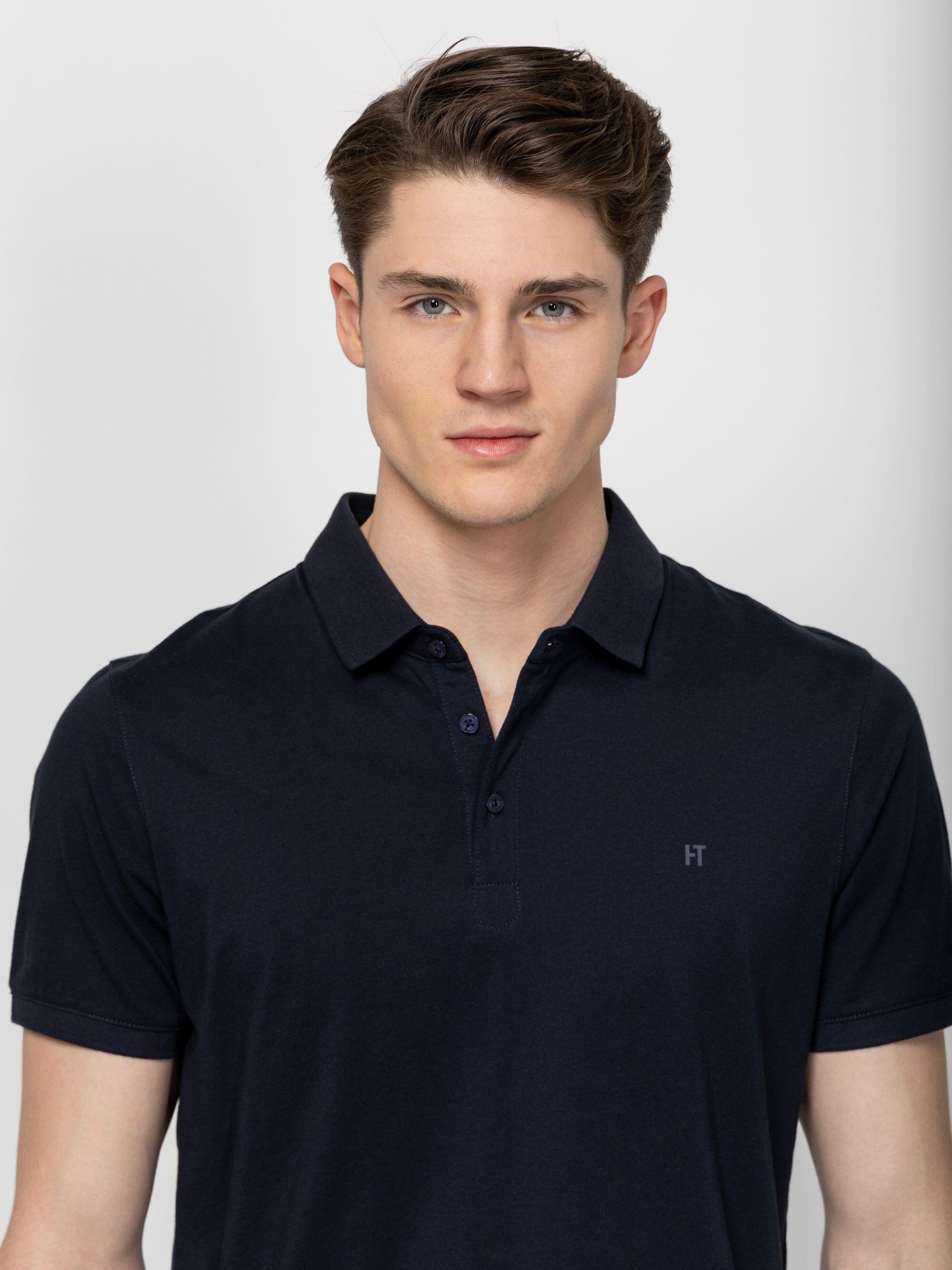 Tricou cu mânecă scurtă, cu guler, pentru bărbați DERS 2/5