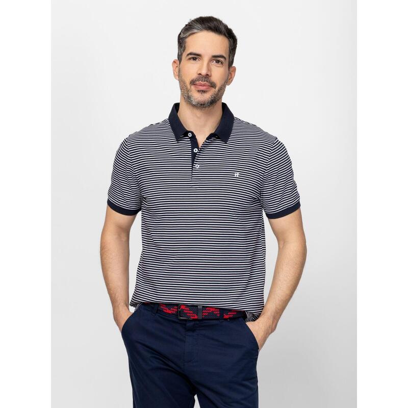 Tricou cu mânecă scurtă, cu guler, pentru bărbați DERS