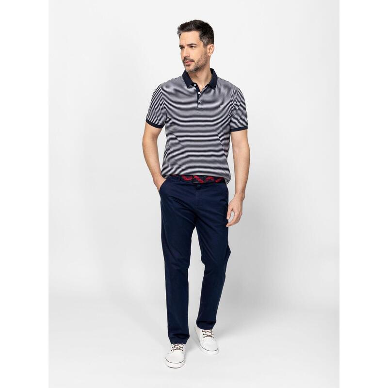Tricou cu mânecă scurtă, cu guler, pentru bărbați DERS